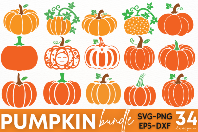 Pumpkin SVG bundle,  Autumn Bundle, Autumn SVG Bundle