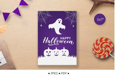 Happy Halloween card printable. Halloween gift