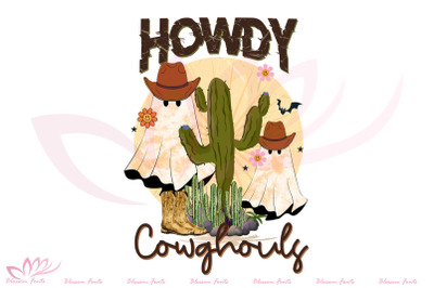 Howdy Cowghouls Halloween Sublimation