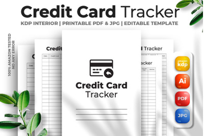 Credit Card Tracker KDP Interior