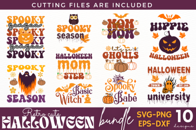 Retro Halloween SVG Bundle&2C; Halloween Bundle