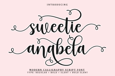 Sweetie Anabela - Modern Calligraphy
