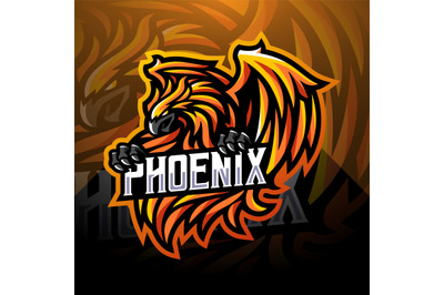 Phoenix esport mascot logo design