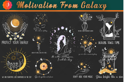 Motivation From Galaxy PNG Bundle