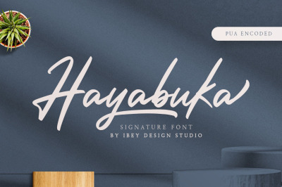Hayabuka - Signature Font