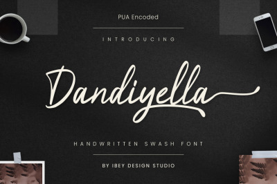 Dandiyella - Handwritten Swash Font
