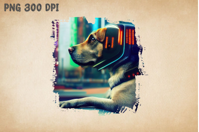 Cyberpunk Dog Art 2