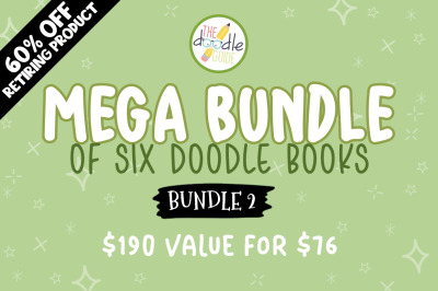 SIX in ONE doodle book BUNDLE 2