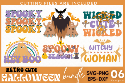 Retro Halloween SVG Bundle