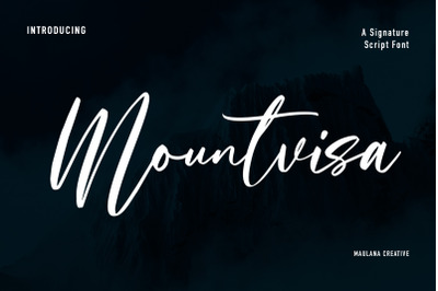 Mountvisa Script Font