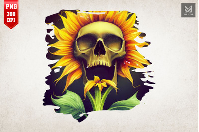 Sunflower Skull 2