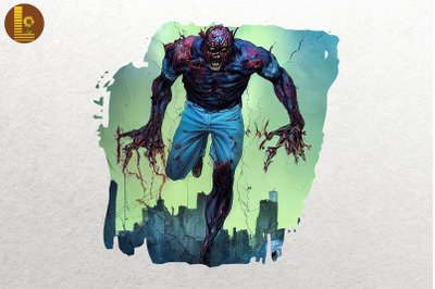 Scary zombie Design