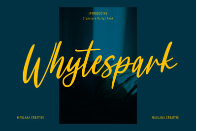 Whytespark Signature Script Font