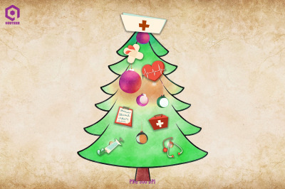 Nurse Christmas Tree Lights