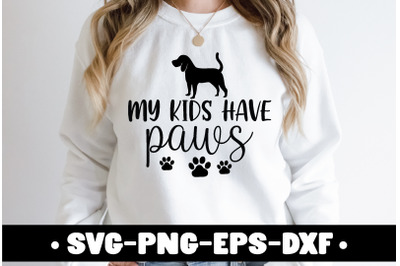 my kids have paws