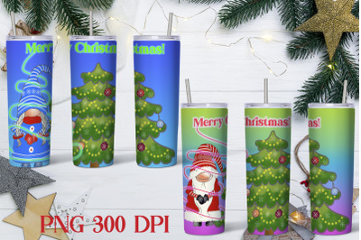 Christmas gnome tumbler sublimation | Christmas gnome PNG