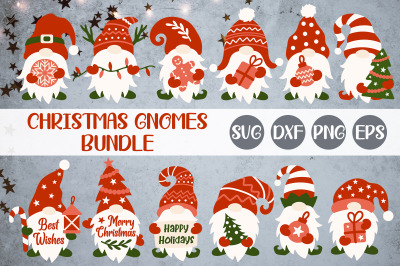 Christmas gnomes SVG bundle &2F; Christmas gnome family