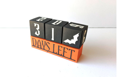 Halloween Countdown Advent Calendar Boxes | SVG | PNG | DXF | EPS