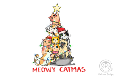 Meowy Catmas Sublimation