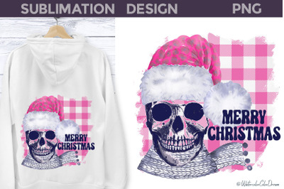 Skull Christmas Sublimation | Merry Christmas Design&nbsp;