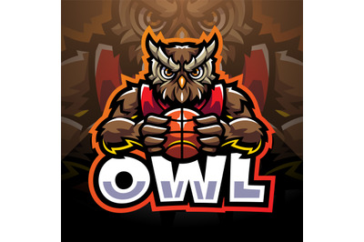 Owl sport esport mascot logo