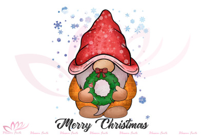 Merry Christmas Wreath Sublimation