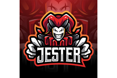 Jester esport mascot logo design