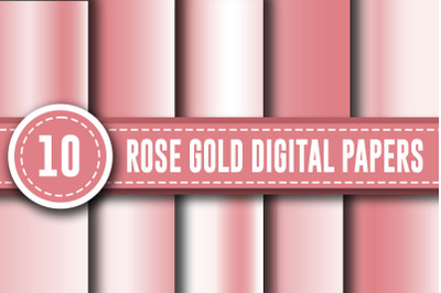 Rose Gold Digital Papers