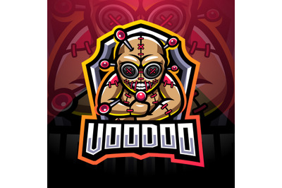 Voodoo esport mascot logo design