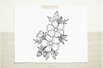 Flower bouquet SVG cut file
