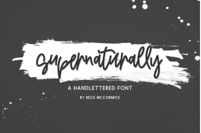 Supernaturally Script Font