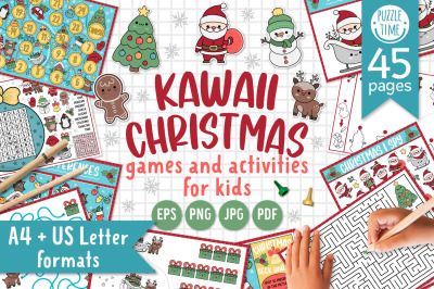 Kawaii Christmas games and activities for kids