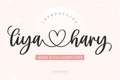 Liya Hary - Lovely Heart Script Font