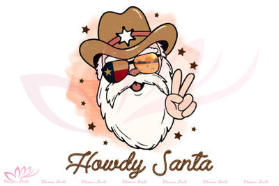 Howdy Santa Christmas Sublimation