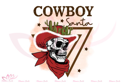 Cowboy Santa Sublimation