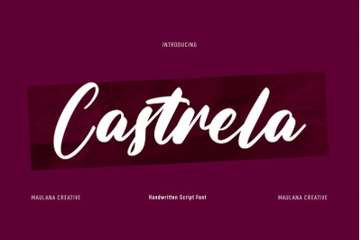 Castrela Handwritten Script Font