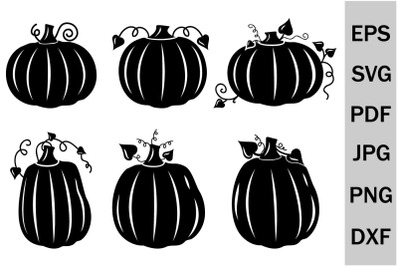 Autumn pumpkin template&2C; svg bundle&2C; cutting file