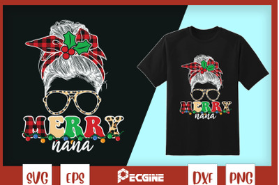 Christmas Merry Nana Sublimation