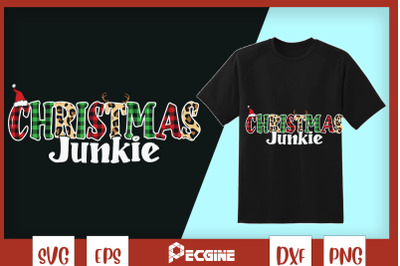 Christmas Junkie Leopard Red and Green