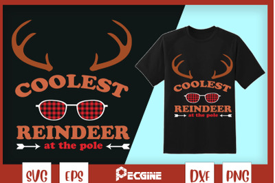 Coolest Reindeer Christmas SVG