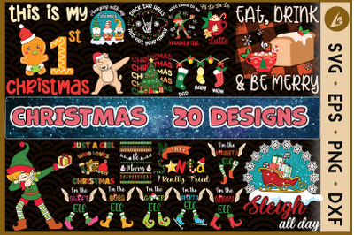 Christmas Bundle 20 designs SVG