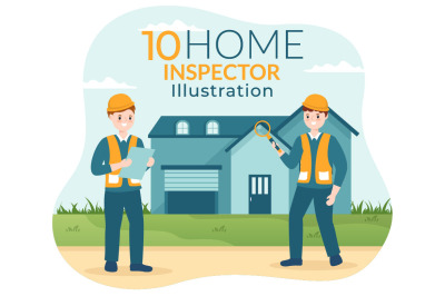 10 Home Inspector Illustration