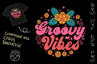 Groovy Vibes Hippie Keychain