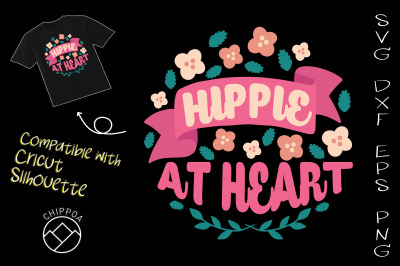 Hipie At Heart Hippie Keychain