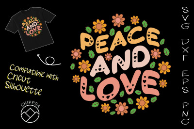 Peace And Love Hippie Keychain