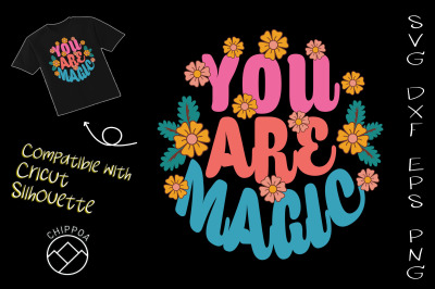 You Are magic Hippie Keychain