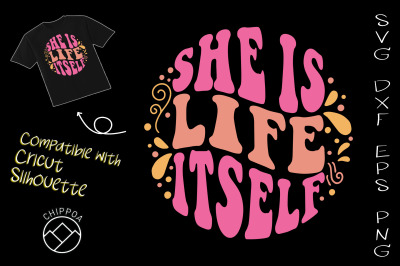 She is Life Itself Hippie Keychain