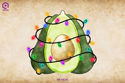 Avocado Christmas Tree Lights