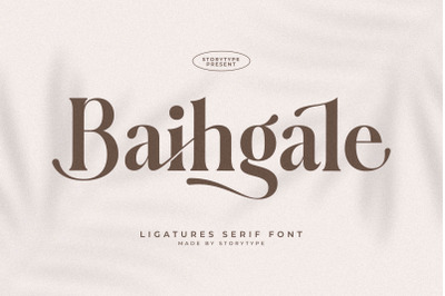 Baihgale Typeface