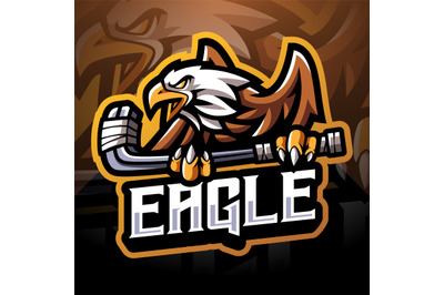 Eagle sport esport mascot logo design